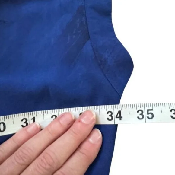 Aritzia Babaton Draped Trench Coat Blue - Picture 7 of 8